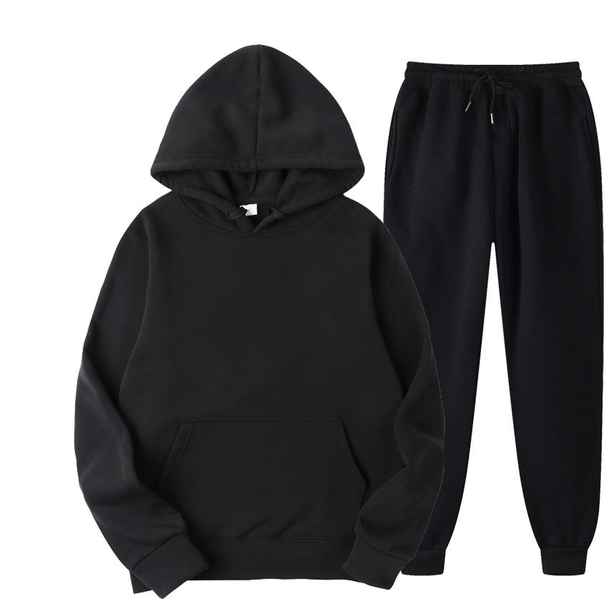 Herren Kapuzenpullover Set, Sportliches Freizeitoutfit Für Männer_voghion.com