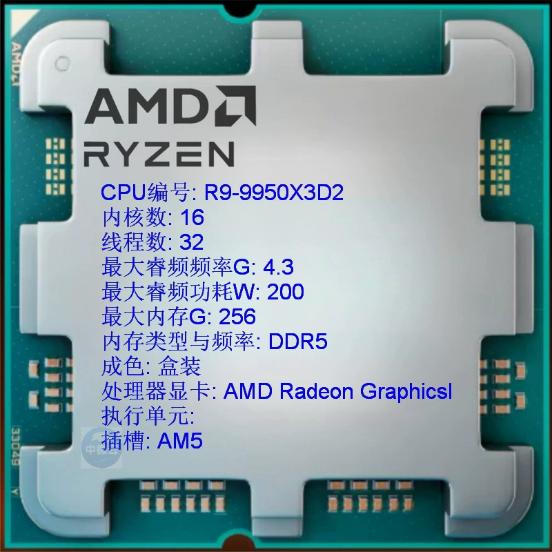 Можно заказать по согласованной цене процессор Ryzen в коробке с 16 слотами AM5 R9-9950X3D2
