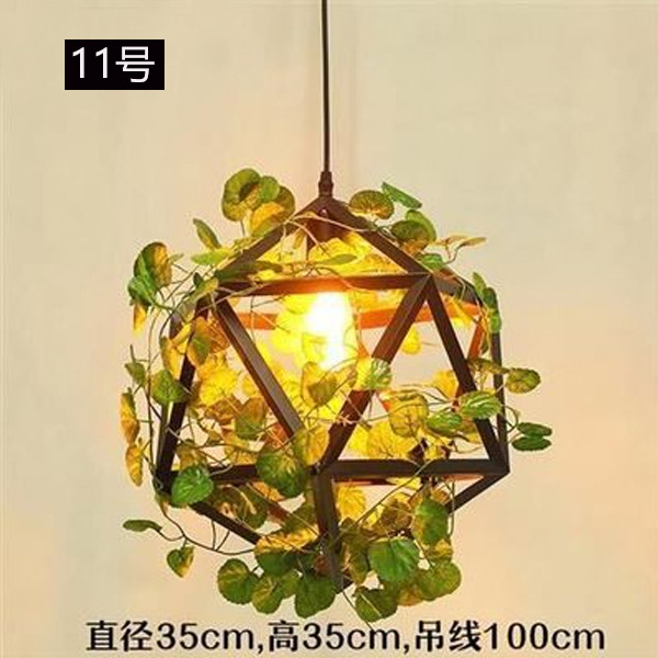 Lámpara Colgante Industrial para Plantas de Hierro Decorativa para Restaurante Bar y Cafetería