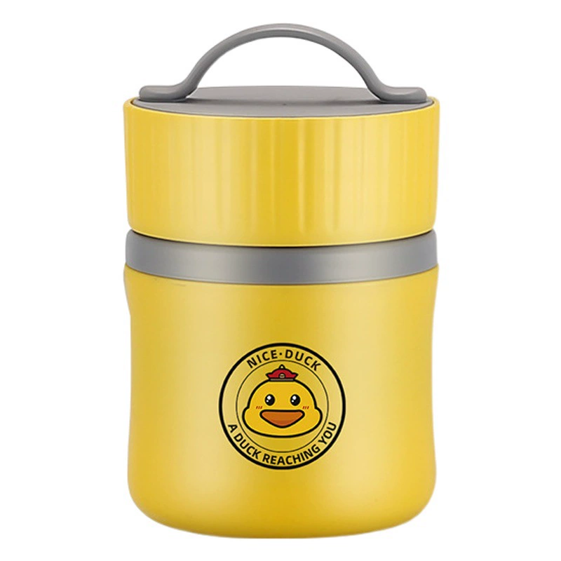 Чашка-термос из нержавеющей стали Little Yellow Duck 304, бытовая сумка, ланч-бокс, многофункциональный ланч-бокс для сохранения свежести