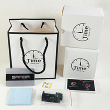 三达手表包装礼品纸盒方形石英表时尚手表通用皮革盒子工厂直销