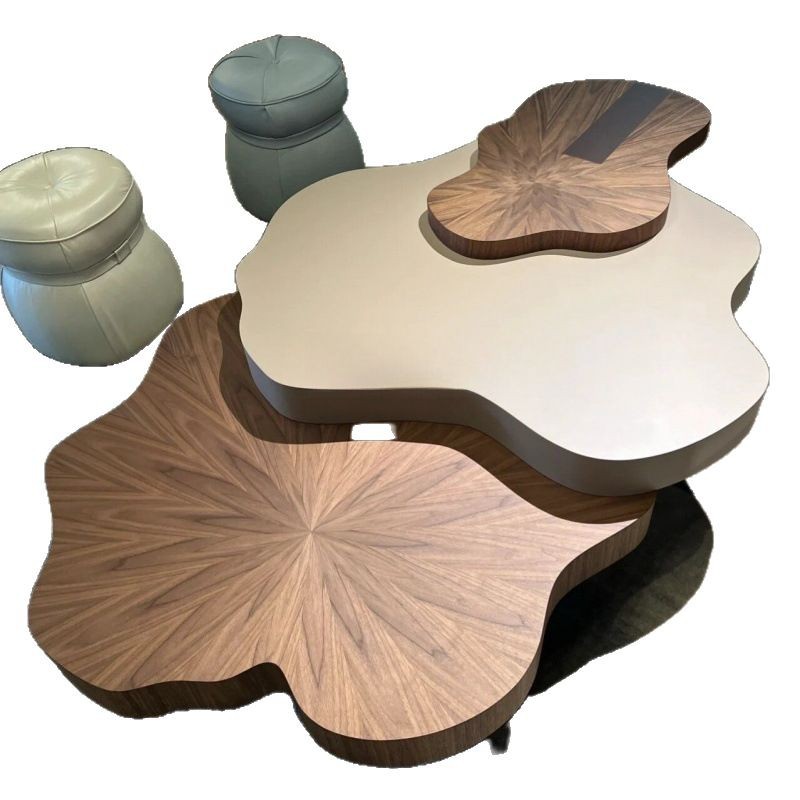 Mesa de centro creativa, nubes modernas de estilo italiano, crema doméstica irregular, celebridad de Internet, apartamento pequeño, sala de estar de lujo, forma simple