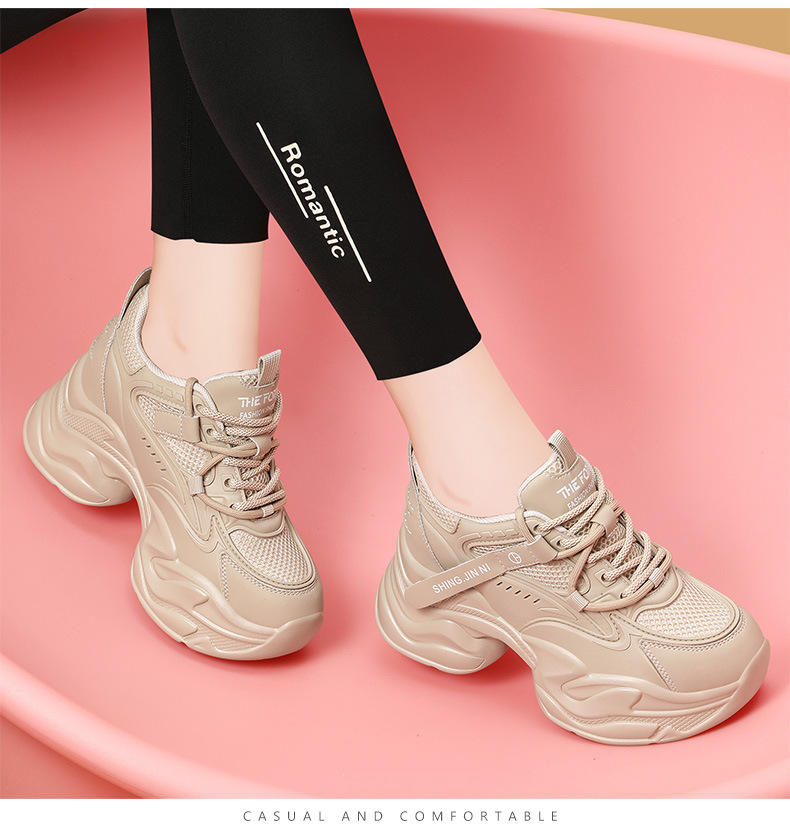 Dames, 2024 nieuwe verhoogde, herfst- en winterreizen, lichtgewicht dikke onderkant casual sneakers_voghion.com