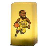 NBA Баскетбол Q Edition мультфильм кукла ночник украшения периферийные вентиляторы принадлежности кукла настольная лампа Подарочная лампа