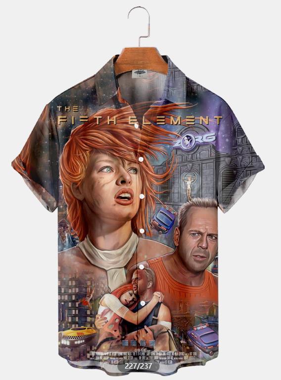 Tendencia de la moda para hombres Camisa de manga corta hawaiana Camisa estampada digital 3D Estilo explosivo transfronterizo de Amazon