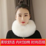 Шарф, универсальный демисезонный удерживающий тепло фальшивый воротник, популярно в интернете, с защитой шеи