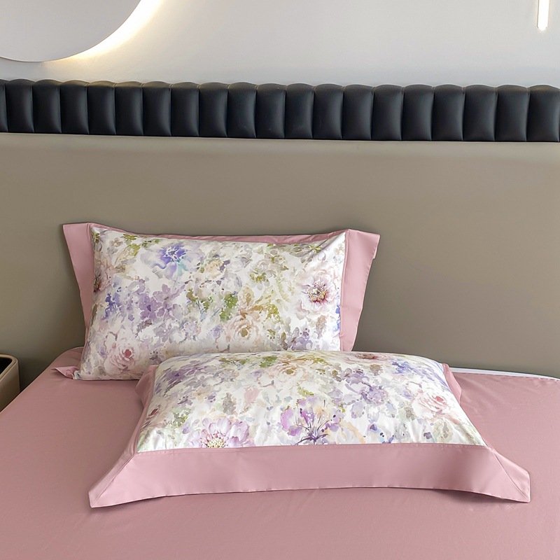 100 xinjiang algodón de lana larga impresión digital de cuatro piezas de sábanas de cama de algodón tipo a cuatro piezas de sábanas