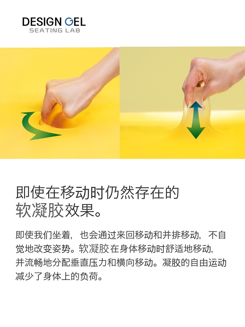 GYDESIGNGEL 이중 지원 구조 디자인 원래 내부 코어 젤 허리 허리 쿠션