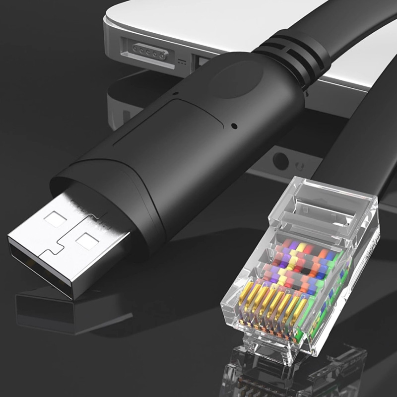 FTDI USB转RS485串口线 RJ45以太网线上位机连接线 DATA A+ B-