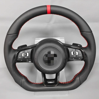 Sporty Design Volkswagen Golf Passat R-Line Lamando Magotan Tayron Teramont Tiguan Gti Steering Wheel Assembly (Steering wheel) - black-shape