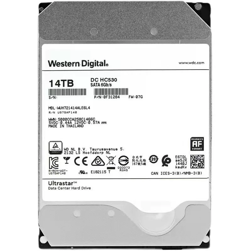 Подходит к WD/Western Digital wuh721414ale6L4 14Т 7.2К SATA3 Enterprise жесткий диск мониторинга