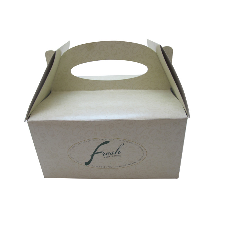 厂家供应紫色手提开窗蛋糕盒 生日蛋糕盒  食品包装纸盒  可折叠