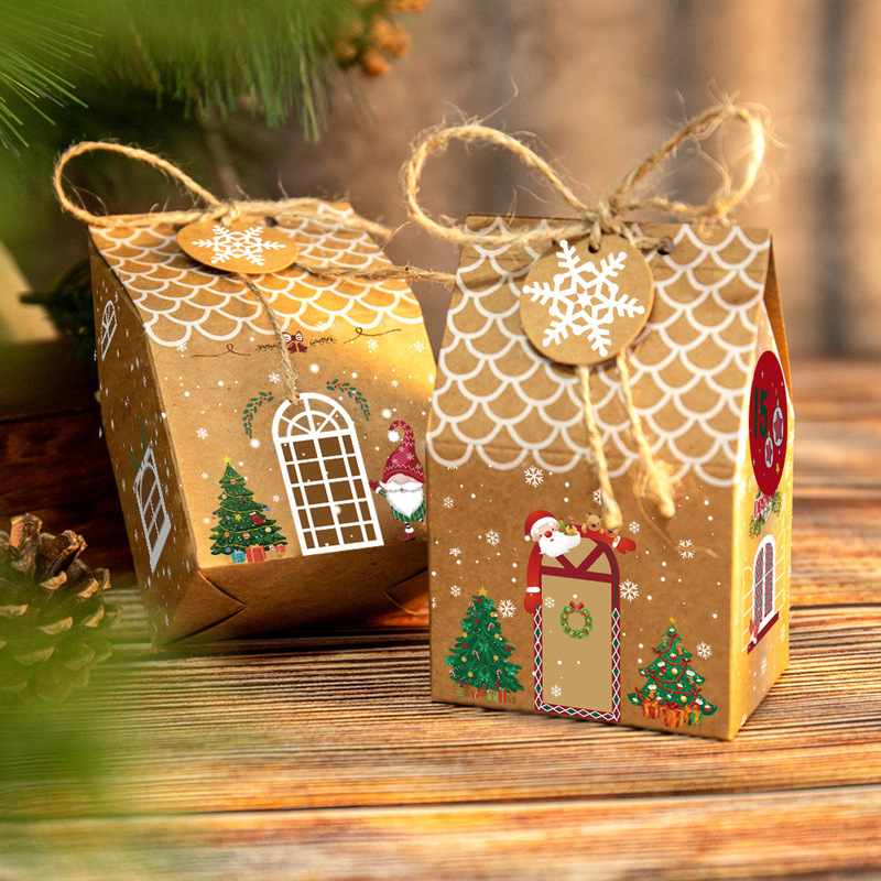 クリスマスジンジャーブレッドハウスキャンディーボックスギフトボックスクリスマスクラフト紙箱クリスマス降臨カレンダー包装ボックス|undefined