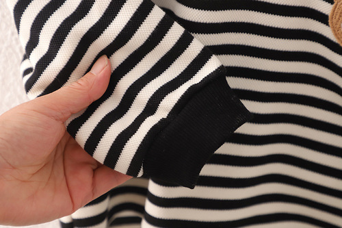 Practical Factory Children's Spring and Autumn Two-Piece Set for Boys and Girls Striped Fashion Home Clothes Autumn New Arrival
