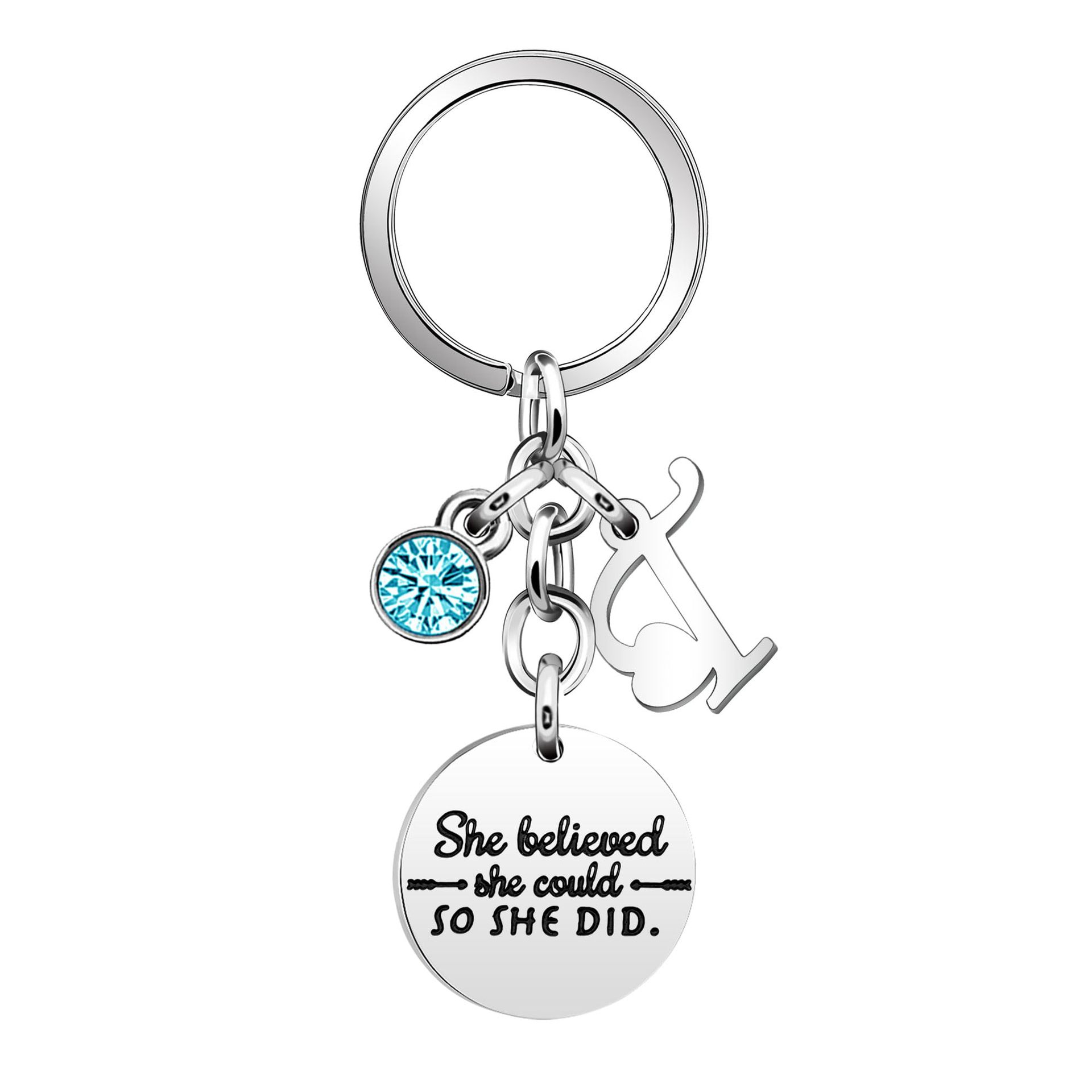 Keychain with letters, letter T