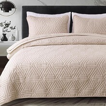 N 30947 Pure Color Embroidered Bedspread ��ɫ�廨����