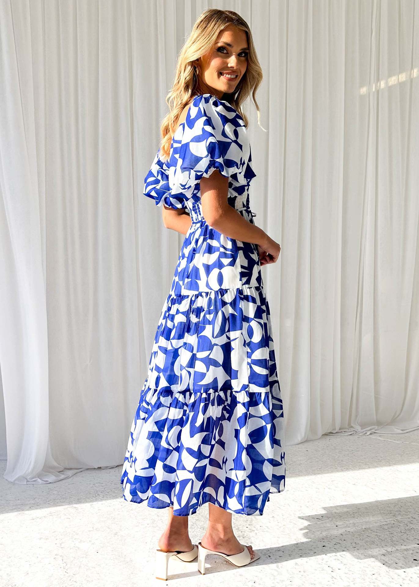 266g Weight Maxi Long Dress Dress Length Type Short Sleeve Sleeve Length Swing Dress Dresses Type Puff Sleeve Sleeve Type Polyester Fabric Type High Waist Waist Line Holiday, Daily Occasion Off Shoulder Neckline Slim Fit Type Flower Pattern Spring Season Women's Gender Printing Design Elegant, Pastoral Style Wholesale Women's Elegant Pastoral Printing Flower Holiday Daily Off Shoulder Short Sleeve Swing Dress 29