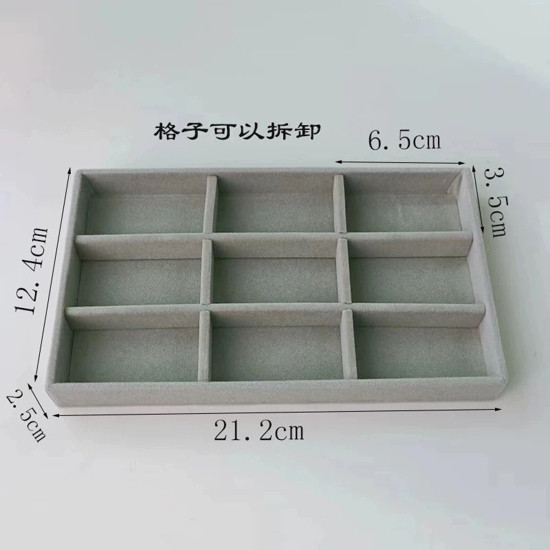 Muestra de joyería negra de alta calidad de tela de vello para ver paletas de joyería caja de almacenamiento collar de joyería anillo bandeja de visualización image 52