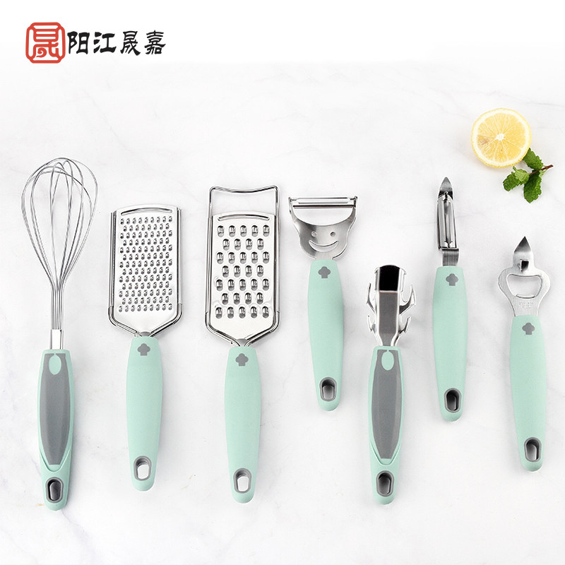 Yangjiang Origin Straight Hair Kitchen Gadgets Stainless Steel Melon And Fruit Planer Peeling Peeling Knife Convenient Set Wholesale
