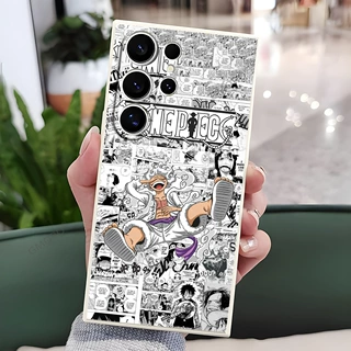 海贼王路飞漫画风手机壳适用三星S24/S25UItra动漫潮酷硅胶软壳批