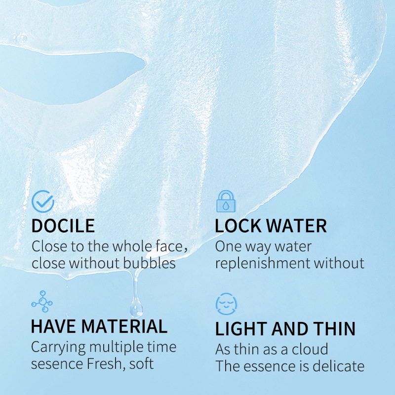 All-English Collagen/Niacinamide/Soothing Hydrating Facial Mask - Wholesale for Export