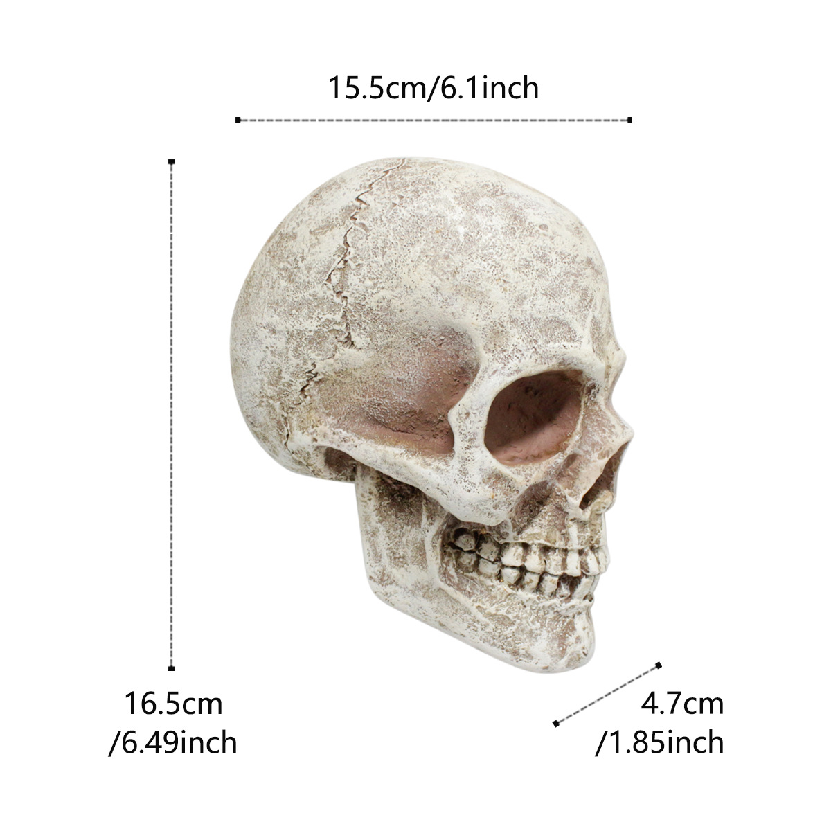 Creative Halloween Cartoon Skull Character Ornaments Home Resin Crafts  Ghost Festival Decoration Gift 