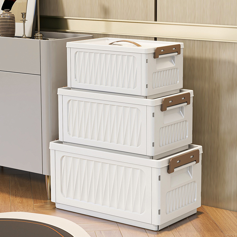 折りたたみ収納ボックス家庭用ワードローブ衣類衣類収納ボックスプラスチック折りたたみ収納ボックスブックボックスターンオーバーボックス|undefined