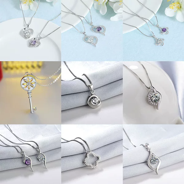Korean Style Fashion High-End Single Pendant for Women Light Luxury Niche Temperament Necklace Pendant Versatile Necklace Jewelry Wholesale