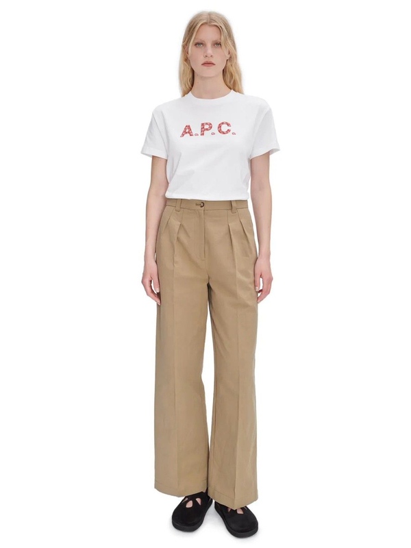 New APC Japanese and Korean popular embroidered pattern printed 100% cotton regular size T-shirt for men and women, couple's short-sleeve shirt New APC Japanese and Korean popular embroidered pattern printed 100% cotton regular size T-shirt for men and women, couple's short-sleeve shirt