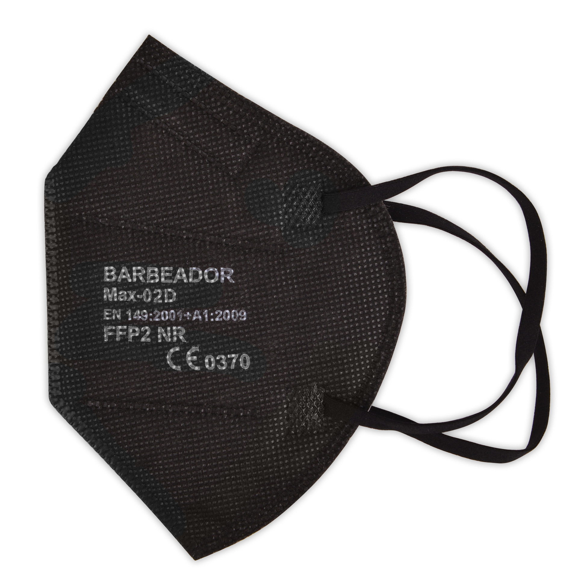 白名单工厂现货五层独立包装黑色FFP2口罩防护包装CE认证黑色欧标