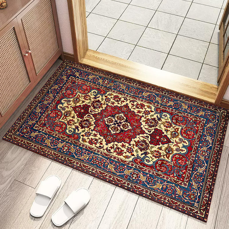 Vintage Persian Style Doormat Dust Proof Absorbent Entry Mat_voghion.com