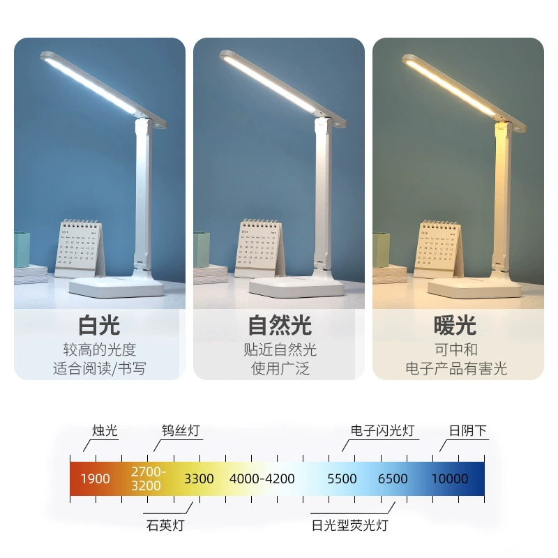 LED обучающая светильник на столе с тач-подсветкой, складной защитой глаз, сенсорная регулировка яркости, 25,5×24×13,5 см