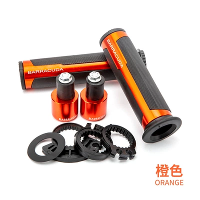 Motorcycle Refitting Handle Glue Handle Handle Cover Turn Handle SUPPER GRIPS CNC Craft New BARRACUDA (Motorcycle Handle Cover) - cnc-modified-handle-glue-orange