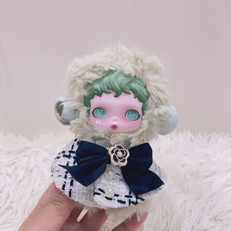 仅娃衣】泡泡玛特SKULLPANDA光织园搪胶公仔挂件SP娃衣精灵服套装|undefined