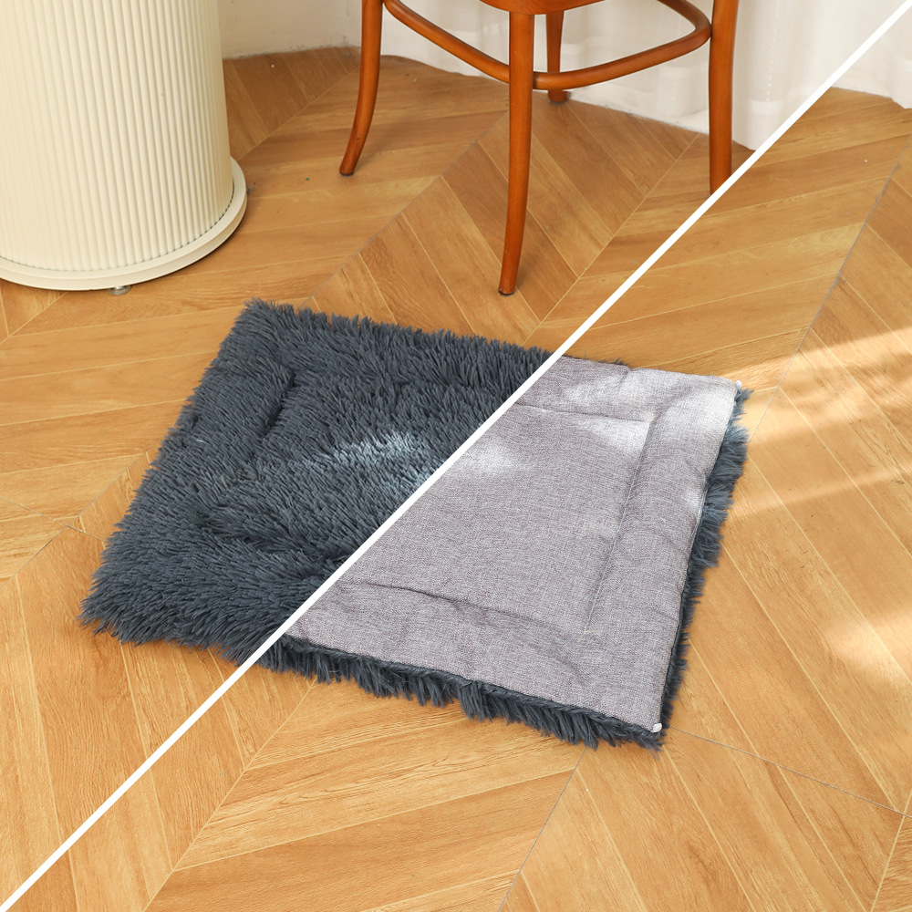 Almohadilla de jaula para perros de doble capa gruesa y lavable a máquina Almohadilla para perrera a prueba de humedad