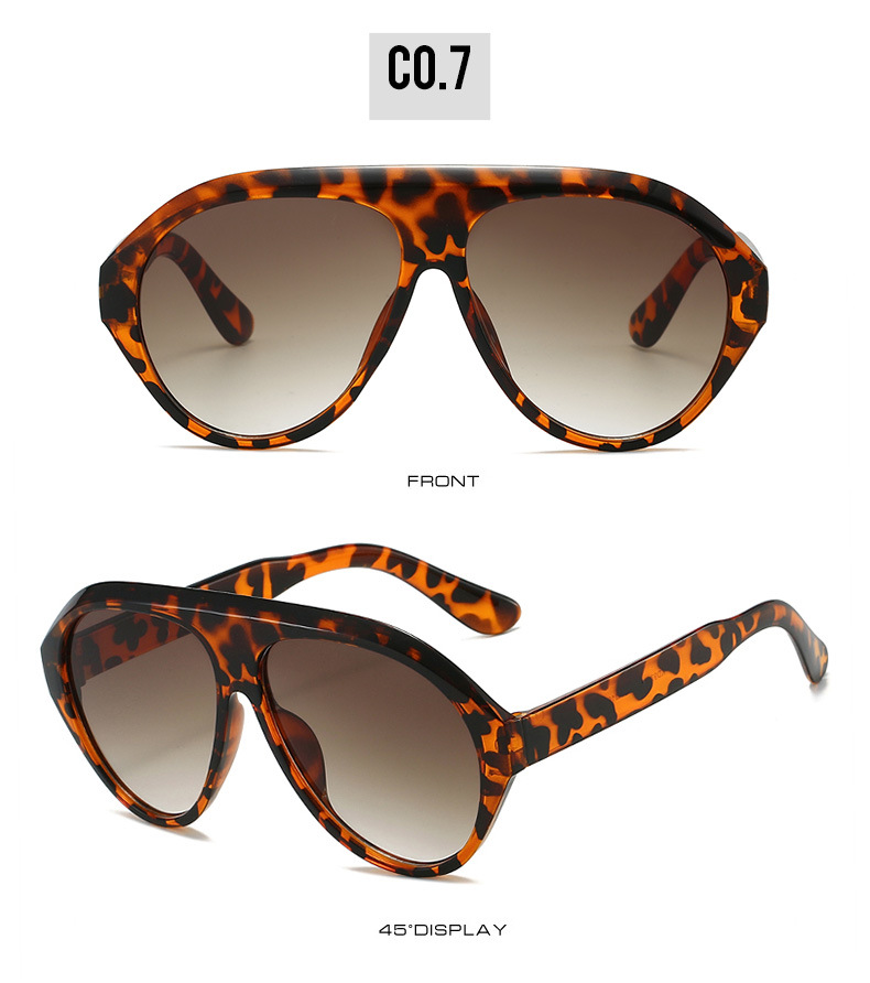 50g Weight Full Frame Glasses Structure Sunglasses Classification Ac, UV400 Protection Lens Material toad glasses Glasses Style Outdoor, Travel Occasion Solid Color, Leopard Pattern All Seasons Season Unisex Gender Retro Style Grey, Black Color Retro Solid Color Leopard Ac UV400 Protection Toad Glasses Full Frame Women's Sunglasses 24