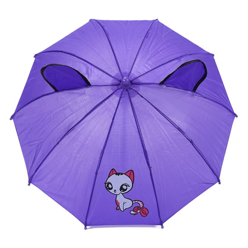 Креативный мини-детский зонт с длинной ручкой милый мультяшный Зонт От 1 до 3 лет ушной Зонт реквизит мини-танцевальная игрушка зонтик