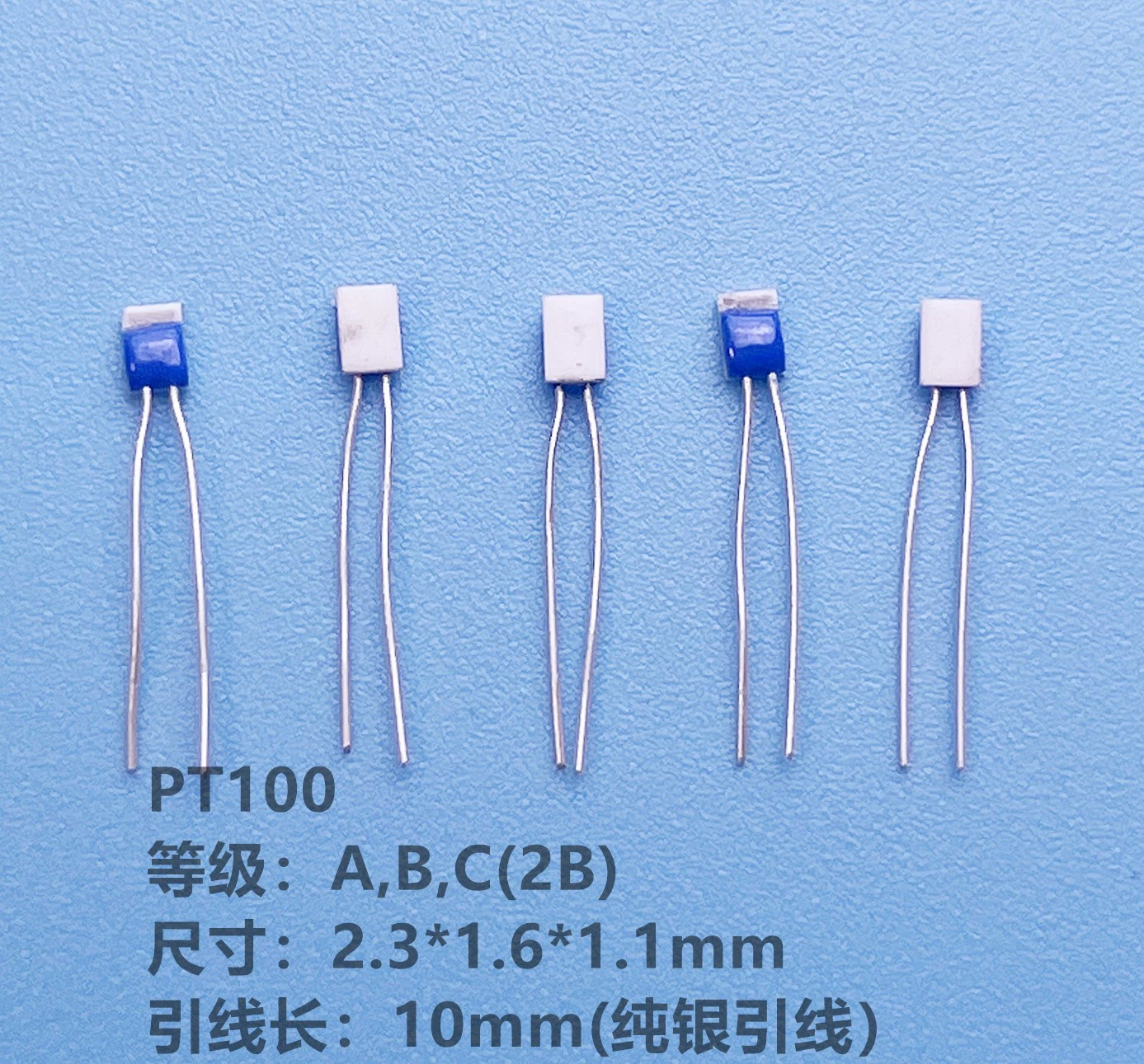 Точность 3850ppm/k b типа Элемента Датчика Температуры обломока 2B температуры сопротивления платины тонкого фильма PT100 измеряя высокая