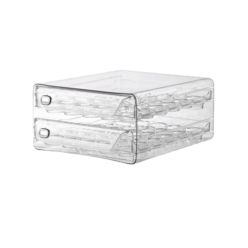 Caja de almacenamiento de huevos Caja de preservación especial para refrigerador Caja de huevos de cocina Caja de huevos transparente multiespecificación Caja de huevos de doble cajón