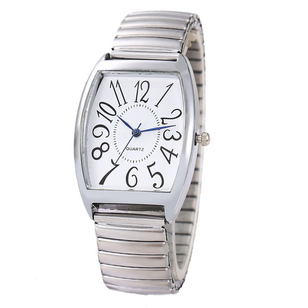 Fashionable women's elastic quartz swiss watch for elderly