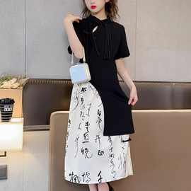 （原版布料、辅料、做工）女童套装夏新款中国风古风旗袍儿童夏季