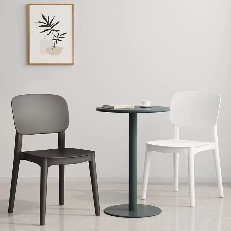 Plastic chair, training chair, thickened chair, Nordic restaurant chair with backrest, dining chair for commercial use, modern simple stool Plastic chair, training chair, thickened chair, Nordic restaurant chair with backrest, dining chair for commercial use, modern simple stool
