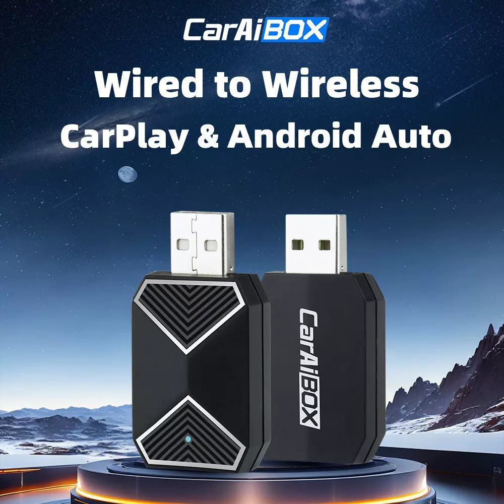 有线转无线carplay盒子汽车互联适配器智能安卓AndroidAuto转换器