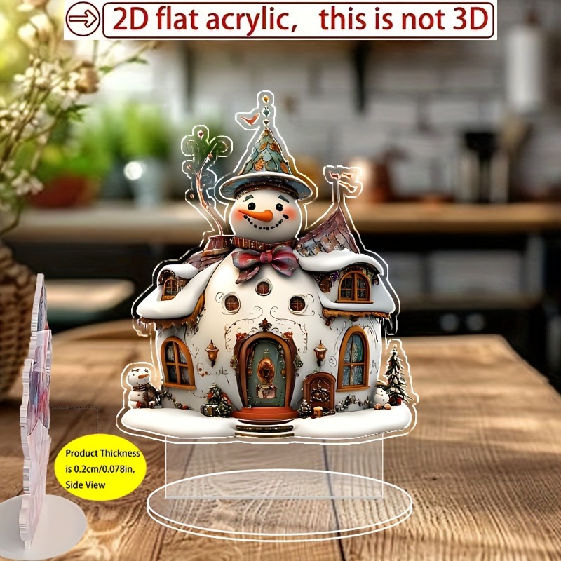 亚克力新款办公室桌面平面摆件跨境新品家居装饰节日礼物