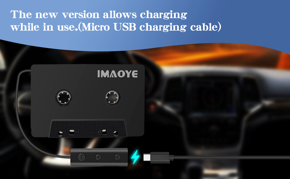 New Bluetooth Cassette MP3 Four-Channel Converter Player Mini USB