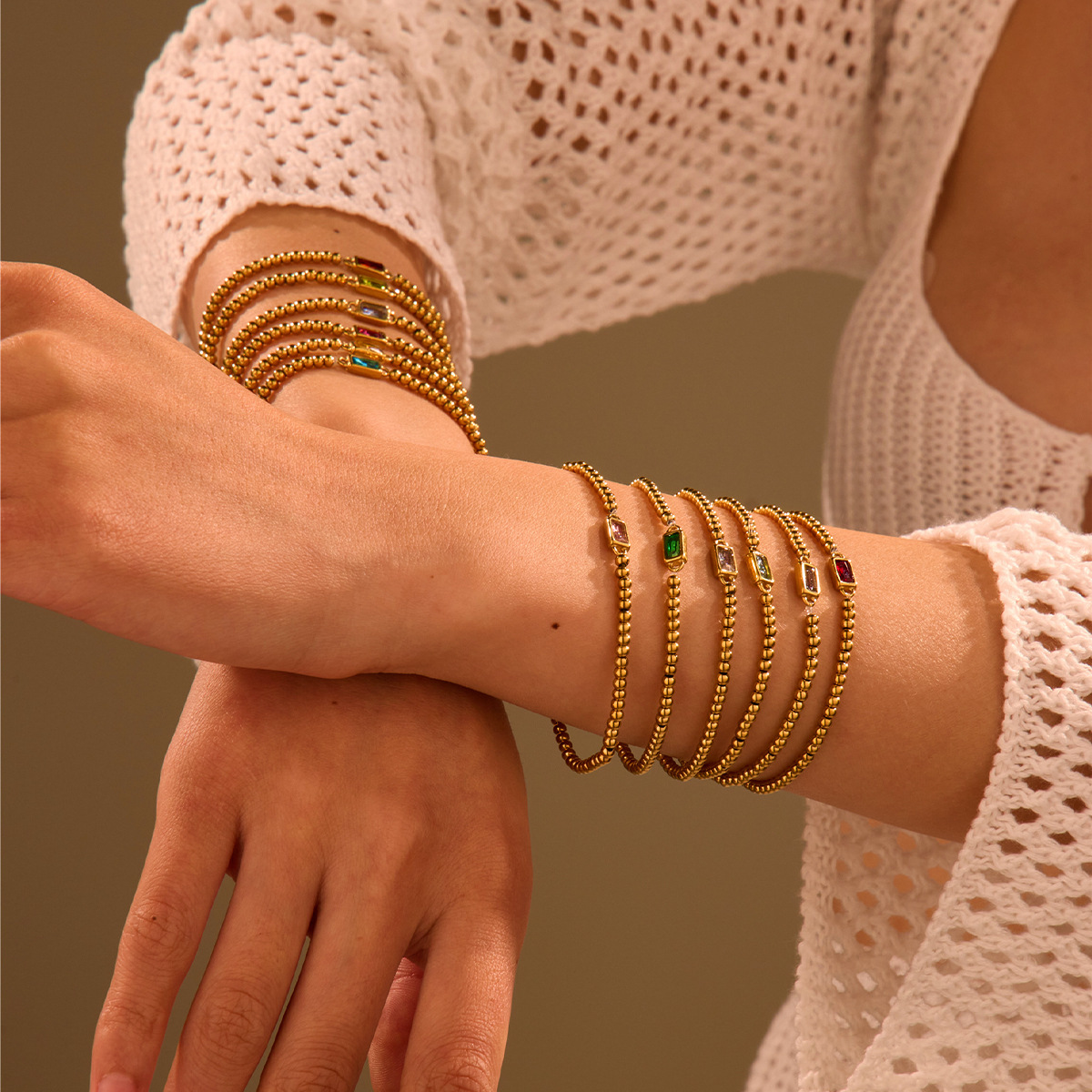 fashionable round beads stainless steel