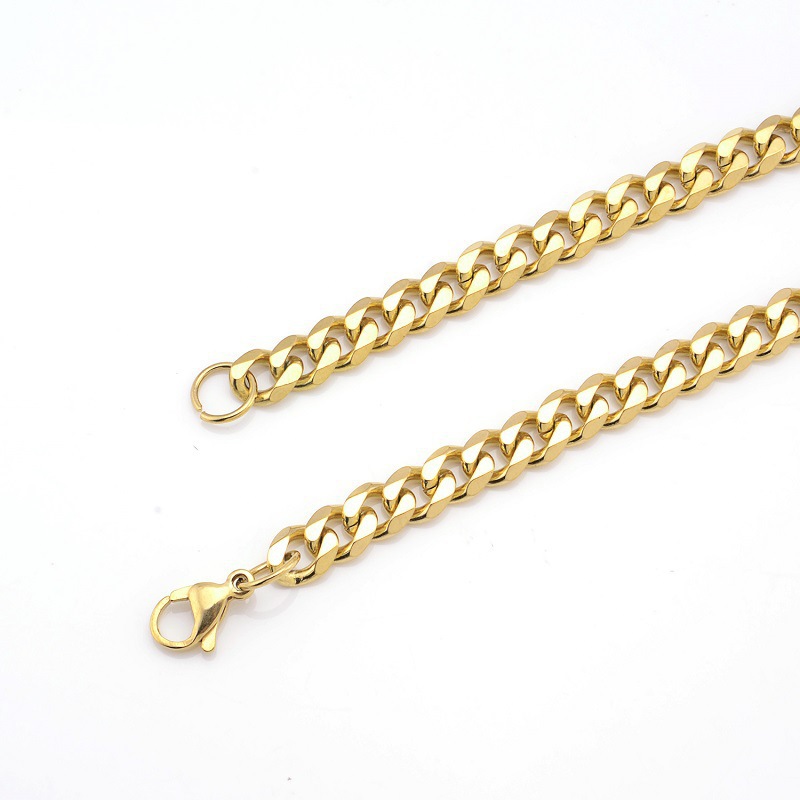 Retro Geometric Stainless Steel Chain Necklace 1 Piece
