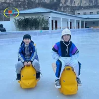 Зимний Шанхай Haotong совершенно новый интегрированный формовочный HDPE низкотемпературный устойчивый ледяной усилитель родитель-ребенок помощник на коньках дельфина