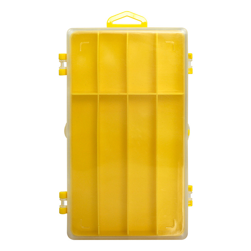 Accesorios para equipos de pesca transparente luya cebo caja de plástico caja de almacenamiento de doble capa imitación cebo falso cebo caja de fábrica al por mayor