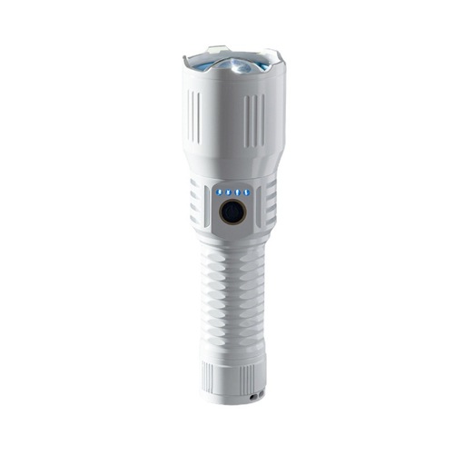 Multifunctional white laser flashlight with high-intensity super bright long-range zoomable portable rechargeable outdoor flashlight